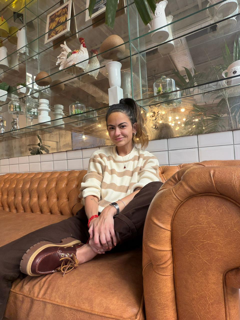 Fernanda Guimarães em backstage